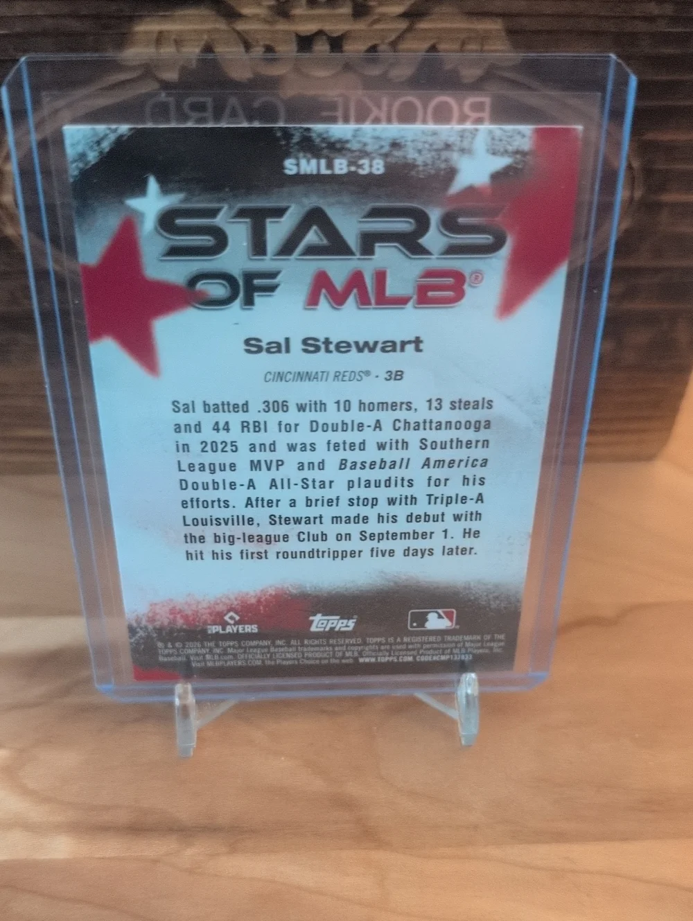 2026 Topps Series 2 Sal Stewart Stars Of MLB Rookie Card Reds - Picture 2 of 2